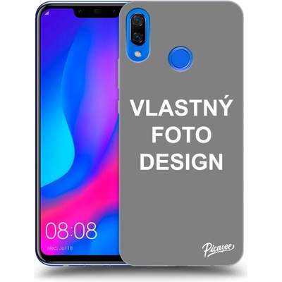Púzdro Picasee silikónové Huawei Nova 3 Vlastný design/motiv čiré