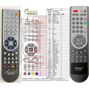 GENERAL HISENSE EN-21610A - съвместимо дистанционно управление на марката General (EN-21610A) Дистанционно
