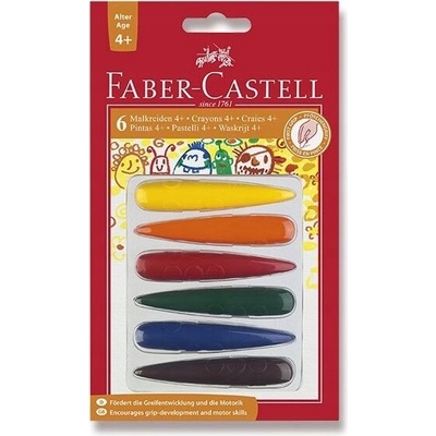 Faber Castell voskové pastelky 6 farieb