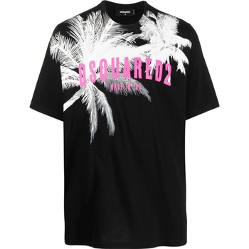 DSQUARED2 Palms Black tričko černá
