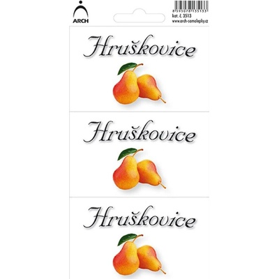 Samolepky DOMÁCÍ PÁLENKY- hruškovice - 3 etikety 3513