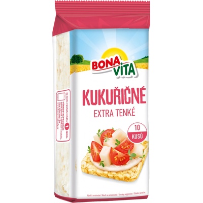 Bonavita Kukuričné chlebíčky extra tenké 10ks 80 g