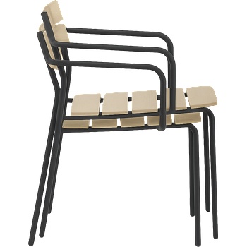 Carmen Метален градински стол yobe - бук (3535146)