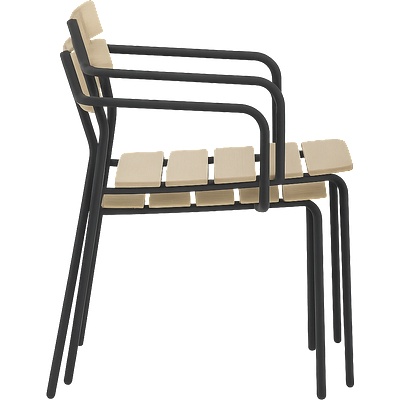 Carmen Метален градински стол yobe - бук (3535146)