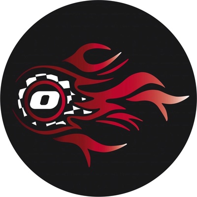 Sada samolepek Nikidom Roller Wheel Stickers Fire