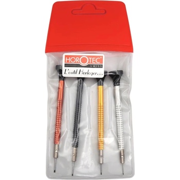 Horotec Комплект отвертки за часовникари Horotec MSA01.020-F, 4 бр. 0.60-1.20мм