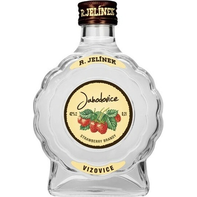 Rudolf Jelínek JAHODOVICA NETRADIČNÁ 42% 0,2 l (čistá fľaša)