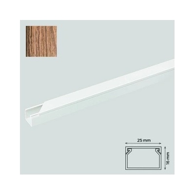 Canalux Žľab 25 x 16 mm dub