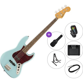 Squier Classic Vibe '60s Jazz Bass IL SET 2 Daphne Blue Електрическа бас китара