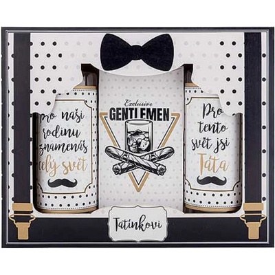Bohemia Gifts & Cosmetics Pro tatínka gentleman sprchový gél 100 ml + šampon 100 ml + sůl do koupele 110 g darčeková sada