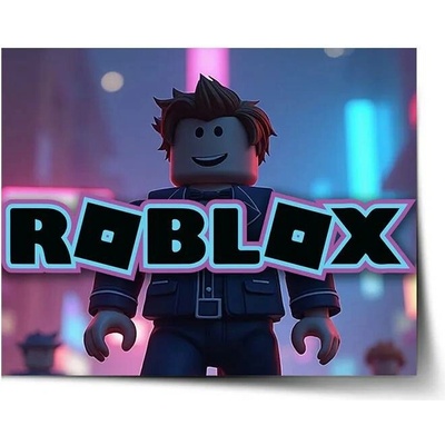 Sablio Plakát ROBLOX Neonové město - 120x80 cm