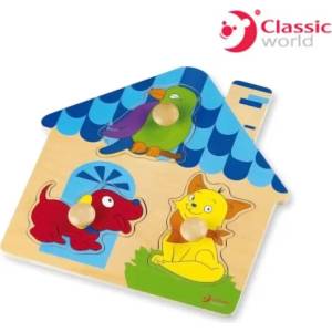 Classic World Дървен пъзел - къщичка - Classic World
