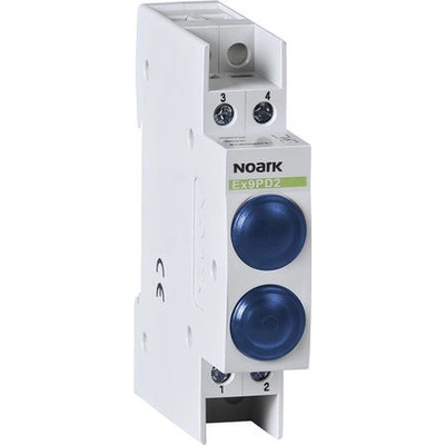 Noark 230V AC/DC, 1 modrá LED a 1 modrá LED Ex9PD2bb 230V AC/DC /102518/
