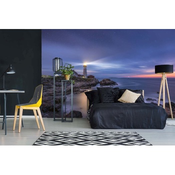 DIMEX ART s. r. o Самозалепваща се флизелинова фототапета звезди над фара 375 x 250 см