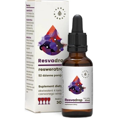 Aura Herbals Resvadrop Ресвератрол, капки, 30 ml, Aura Herbals (10702 AH)