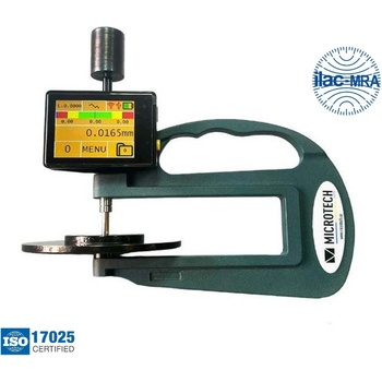 MIROTECH Дигитален дебеломер за меки материали като кожа Microtech SUB-MICRON COMPUTERIZED Wireless+USB, Timer ISO 2589, 137331234, 0-10 mm, 0.0001 mm, 50 mm, ±15 μm, 3, 85±0, 1 N (137331234)