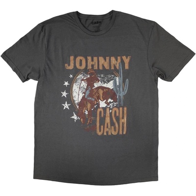 Johnny Cash Cowboy Charcoal Grey M Риза (JCTS23MC02)