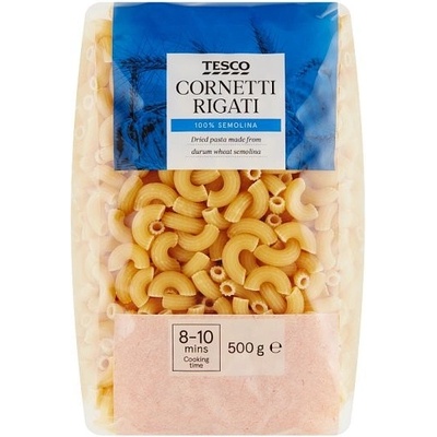 Tesco Cornetti Rigati semolinové sušené 0,5 kg