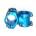 BIKESPORT Компонент за велосипед Bikesport, Stem 31.8-35mm, blue Колчета за Кормило за велосипед и лапи, 28057 (AM6048)