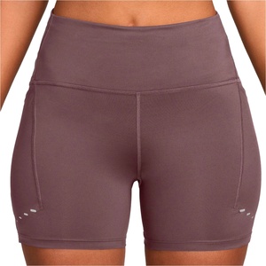 Nike Дамски шорти за бягане Nike Women's Swift High-Waisted 4 Tight Running Shorts - Tattoo / Reflective Silver - размер XS (112-3835-0311)