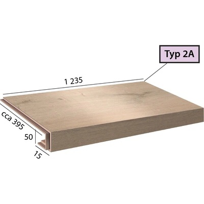 Karndean International Ecoline Step - Schod s nosom / 2A 9520 Dub krémový