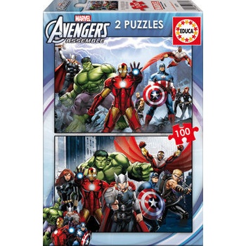 Educa 15771 Avengers Sjednocení puzzl 2 x 100 dielov