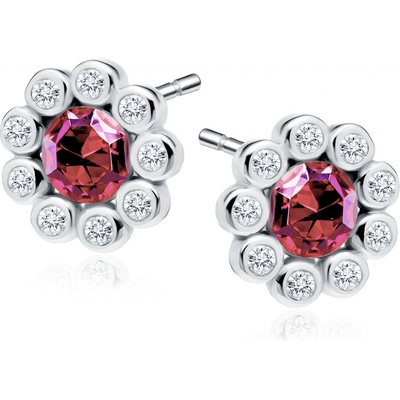 Lunica KVÍTEK stříbrné náušnic 0098