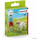 Figurky a zvířátka Schleich 42478 Procházka s retrívrem