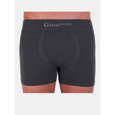 Gino bezešvé boxerky Micro Cotton Long Tmavě šedé – Zboží Mobilmania