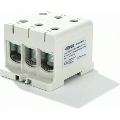 Pollmann Elektrotechnik 1006635 Svorka univerzální UK 150/3 N, 320A, 1pól., AL/CU, krytá, modrá, na DIN/panel /2090311