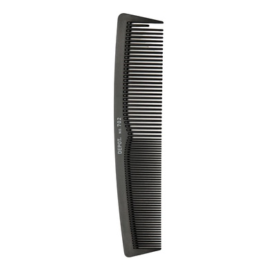 Depot Депо Аксесоари № 702 Карбон Пластмасов гребен за коса черен