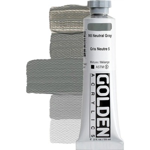 Golden Artist Colors Heavy Body АКРИЛНА боя N5 Neutral Gray 59 ml 1 бр (0001445-2)