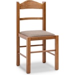TopMebel Трапезен стол Virginia TopMebel от масивна букова дървесина в цвят орех 42, 5x42, 5x88cm
