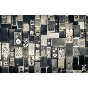 DIMEX ART Флизелинов фототапет стари музикални високоговорители 375 x 250 см