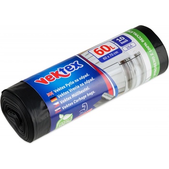 Vektex Pytle 60 l 24µm 10ks černé