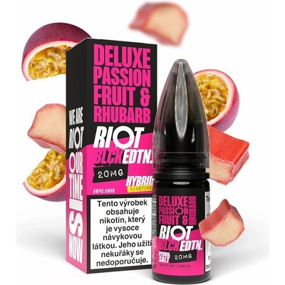Riot Hybrid Salt Deluxe Passionfruit & Rhubarb 10 ml 20 mg