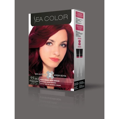 LILA Cosmetics Турска крем боя за коса Sea Color 55.46 Amazon Red