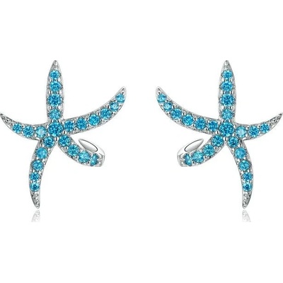 Grace Silver Jewellery stříbrné náušnice Mořská hvězdice zirkon E-BSE136/141 stříbrná