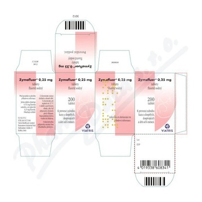 Zymafluor 0.25 mg tabliet nob. 200