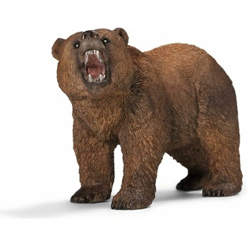 Schleich 14685 divoké zvieratko medveď hnedý grizly samec