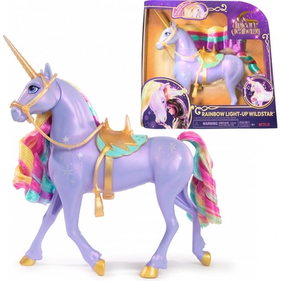 Spin Master UNICORN ACADEMY SVĚTELNÝ JEDNOROŽEC WILDSTAR 28 CM – Zboží Mobilmania