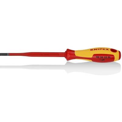 KNIPEX Отвертка шлиц 5.5 Slim, VDE 1000V жълто-червена ръкохватка 232мм, Knipex (K982055SL)