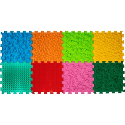 Ortek "Masážní ortopedická podložka Puzzle Mix" 8 modulů