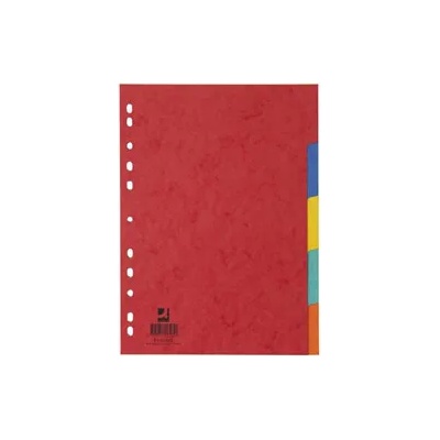 Q-CONNECT Разделител гланциран картон А4 5 теми