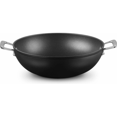 Le Creuset Wok TOUGHENED 32 cm, 6 l, čierna, hliník