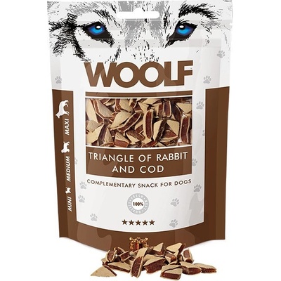 Woolf Dog Rabbit and Cod Triangle 100 g