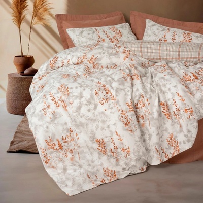 TopMebel Комплект калъфки за завивки Lamina 4 бр Двойни 200x220 цвят канела
