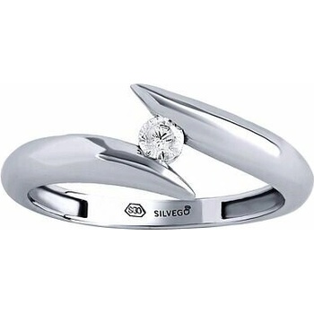 SILVEGO Strieborný prsteň Mona s Brilliance Zirconia QR189RS