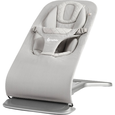 Ergobaby Бебешки шезлонг 3 в 1 Ergobaby - Evolve, All Mesh, Light Grey (EVLBNCLTGRYMSH)