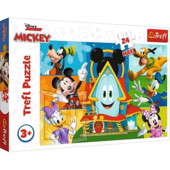 Image 1 of Trefl - Puzzle Mickey Mouse and friends 24 maxi - 1 - 39 piese